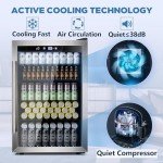 Joy Pebble 4.4 Cu.Ft Beverage Cooler Mini Fridge