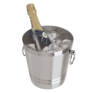 Large Stainless Steel Champagne Bucket with Handles