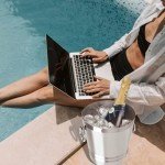 Large Stainless Steel Champagne Bucket with Handles