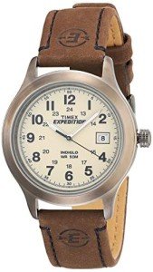 Timex Men's Expedition Brown Leather Strap Watch