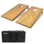 GoSports Regulation Wooden Cornhole Boards Set