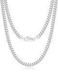 Men's 20-Inch 925 Silver Cuban Link Chain