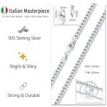 Men's 20-Inch 925 Silver Cuban Link Chain