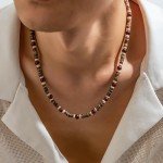 Men's Puka Shell Beach Surfer Necklace - Style C