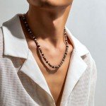 Men's Puka Shell Beach Surfer Necklace - Style C