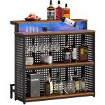 YITAHOME Mini Bar with Music LED Lights