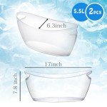 Champagne Ice Buckets Set for Parties - 2pcs