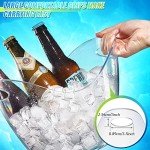 Clear Acrylic Ice Bucket with Scoops – 24 Pieces