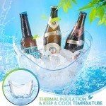 Clear Acrylic Ice Bucket with Scoops – 24 Pieces