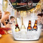 Champagne Ice Buckets Set for Parties - 2pcs