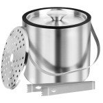 Insulated 3L Ice Bucket with Lid and Tongs