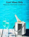Insulated 3L Ice Bucket with Lid and Tongs