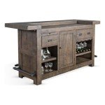 Stylish Cherry Tobacco Bar Unit with Storage