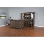 Stylish Cherry Tobacco Bar Unit with Storage