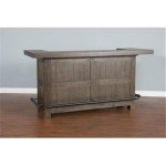 Stylish Cherry Tobacco Bar Unit with Storage