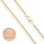 Italian Gold & Silver Diamond-Cut Rope Chain Necklace