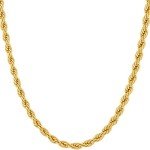 24k Gold Plated Rope Chain Necklace for All
