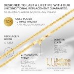 24k Gold Plated Rope Chain Necklace for All