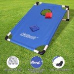 Portable Cornhole Set with Carrying Case & Bean Bags
