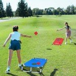 Portable Cornhole Set with Carrying Case & Bean Bags