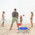 Portable Cornhole Set with Carrying Case & Bean Bags