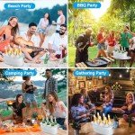 4-Piece Metal Ice Buckets with Scoops