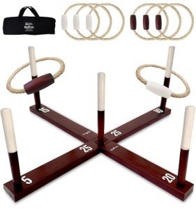 Rustic Ring Toss Game for Mancaves and Yard Fun