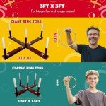 Rustic Ring Toss Game for Mancaves and Yard Fun