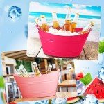 6 Pack Plastic Ice Buckets with Handles
