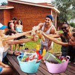 6 Pack Plastic Ice Buckets with Handles