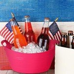 6 Pack Plastic Ice Buckets with Handles