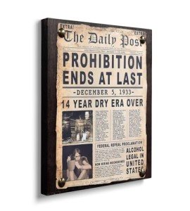 Prohibition Era Rustic Man Cave Sign - 16x24