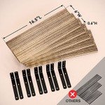 Rustic Floating Wood Shelves – Set of 5