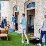 G4Free Portable Cornhole Game Set with 8 Bean Bags