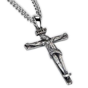 Sterling Silver Cross Necklace for Men and Women