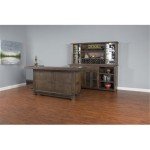 Sunny Designs 80" Wood Bar Unit with Storage