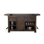 Sunny Designs 80" Wood Bar Unit with Storage