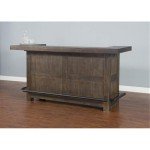 Sunny Designs 80" Wood Bar Unit with Storage