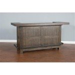 Sunny Designs 80" Wood Bar Unit with Storage