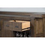 Sunny Designs 80" Wood Bar Unit with Storage