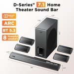Hiwill 7.1 Surround Sound Bar for TV