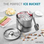 Stainless Steel Insulated Ice Bucket with Scoop