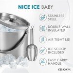 Stainless Steel Insulated Ice Bucket with Scoop