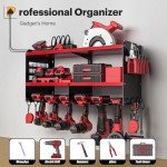 Power Tool Organizer with Charging Station - Red