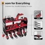 Power Tool Organizer with Charging Station - Red