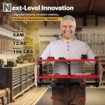 Power Tool Organizer with Charging Station - Red