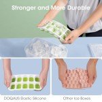 Silicone Ice Cube Trays with Lid and Bin