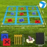 Giant Outdoor Tic Tac Toe Bean Bag Toss Game