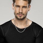 Miabella Men's 5mm Sterling Silver Cuban Link Necklace