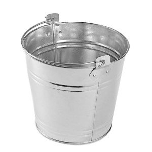 Galvanized Steel Pail with Handle - 1.16 Gallon